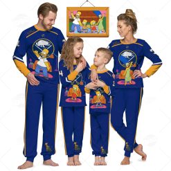 Personalized NHL Buffalo Sabres Jersey ft. The Simpsons Pyjamas For Family Best Christmas Gift Custom Gift for Fans