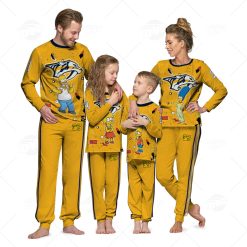 Personalized NHL Nashville Predators Jersey ft. The Simpsons Pyjamas For Family Best Christmas Gift Custom Gift for Fans
