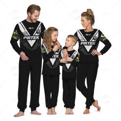 Personalise New Zealand Kiwis Rugby League World Cup Jersey 2022 pyjamas for Family