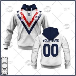 Personalise France Les Bleus Rugby League World Cup Jersey 2022 Hoodie Long Tee