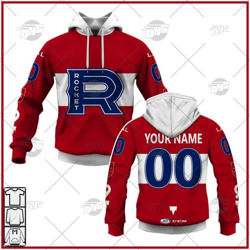 Customized AHL Laval Rocket Premier Jersey Red