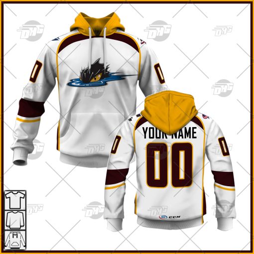 Customized AHL Cleveland Monsters Premier Jersey White