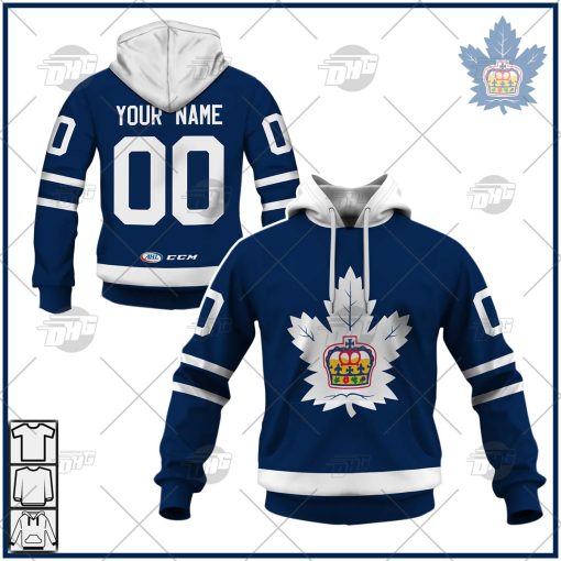 Customized AHL Toronto Marlies Premier Jersey Blue