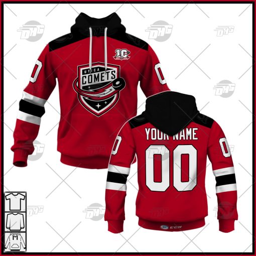 Customized AHL Utica Comets 2022/23 Premier Jersey Red