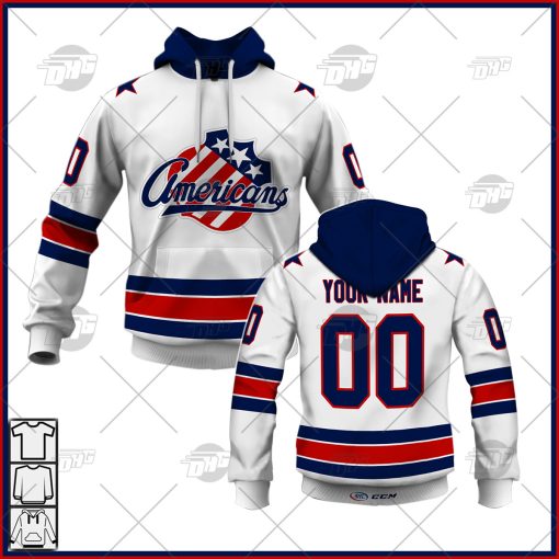 Customized AHL Rochester Americans Premier Jersey White
