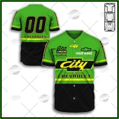 Personalized Days Of Thunder Cole Trickle 46 City Chevrolet Jacket Baseball Jersey
