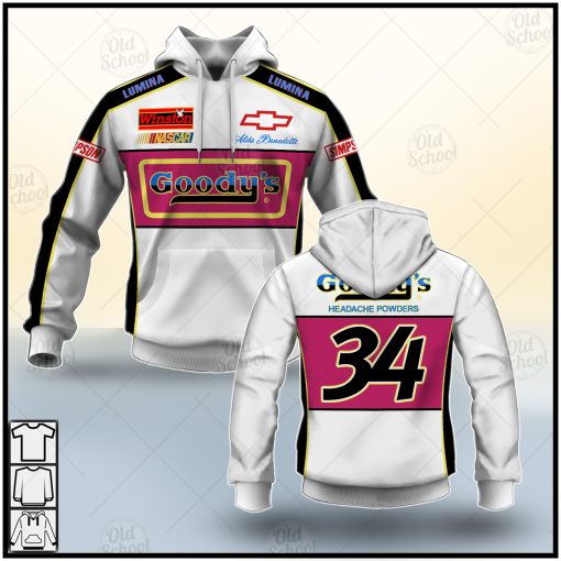 Goody’s Powder No. 34 Aldo Benedetti (Don Simpson) Jersey Racing in Days of thunder
