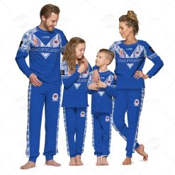 Personalise Toa Samoa Rugby League World Cup Jersey Away 2022 pyjamas for Family