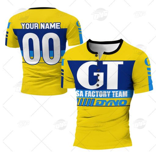 Personalize BMX GT USA Factory Team Vintage Retro Yellow 1985 Helen Shirt Gothic T-Shirt