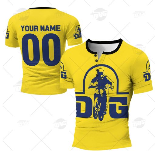 Personalize BMX DG Racing Team Classic Vintage Retro Yellow Helen Shirt Gothic T-Shirt