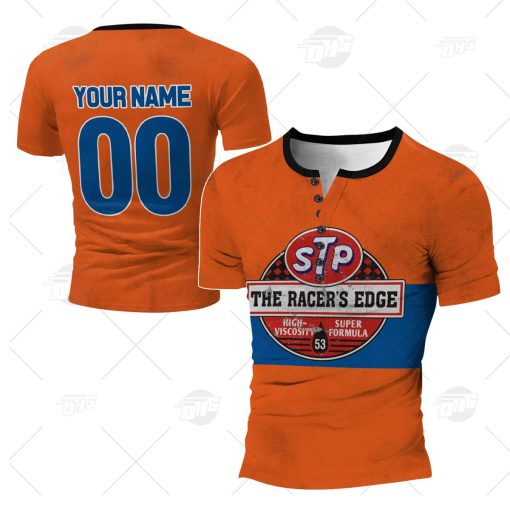 Personalized STP The Racer’s Edge Vintage Retro Motor Racing Oil Short Long Sleeved T-Shirt