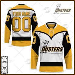 Personalize Vintage AHL Broome Dusters Hockey Retro Jersey