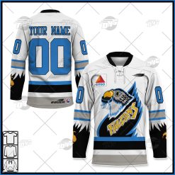 Personalise AHL CCM Springfield Falcons T-Birds 90s Throwback White Hockey Jersey