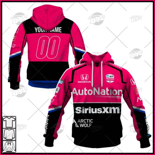 Personalize INDYCAR Series Meyer Shank Racing Helio Castroneves 2022 Jersey Shirt Hoodie Best Sale