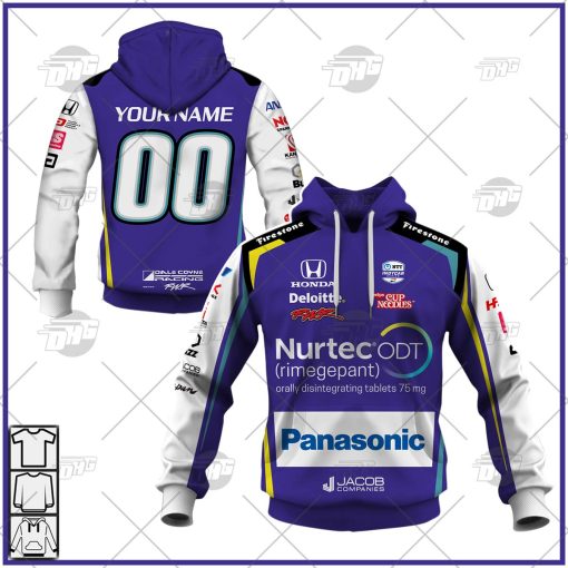 Personalize INDYCAR Series Dale Coyne Racing Takuma Sato 2022 Jersey Shirt Hoodie Best Sale
