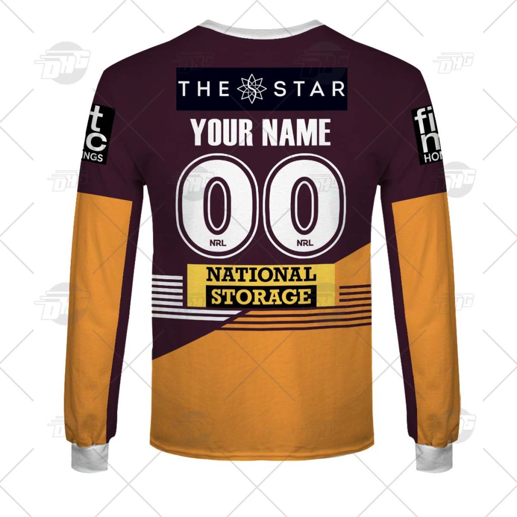 Personalised NRL Brisbane Broncos 2023 Home Jersey - OldSchoolThings ...