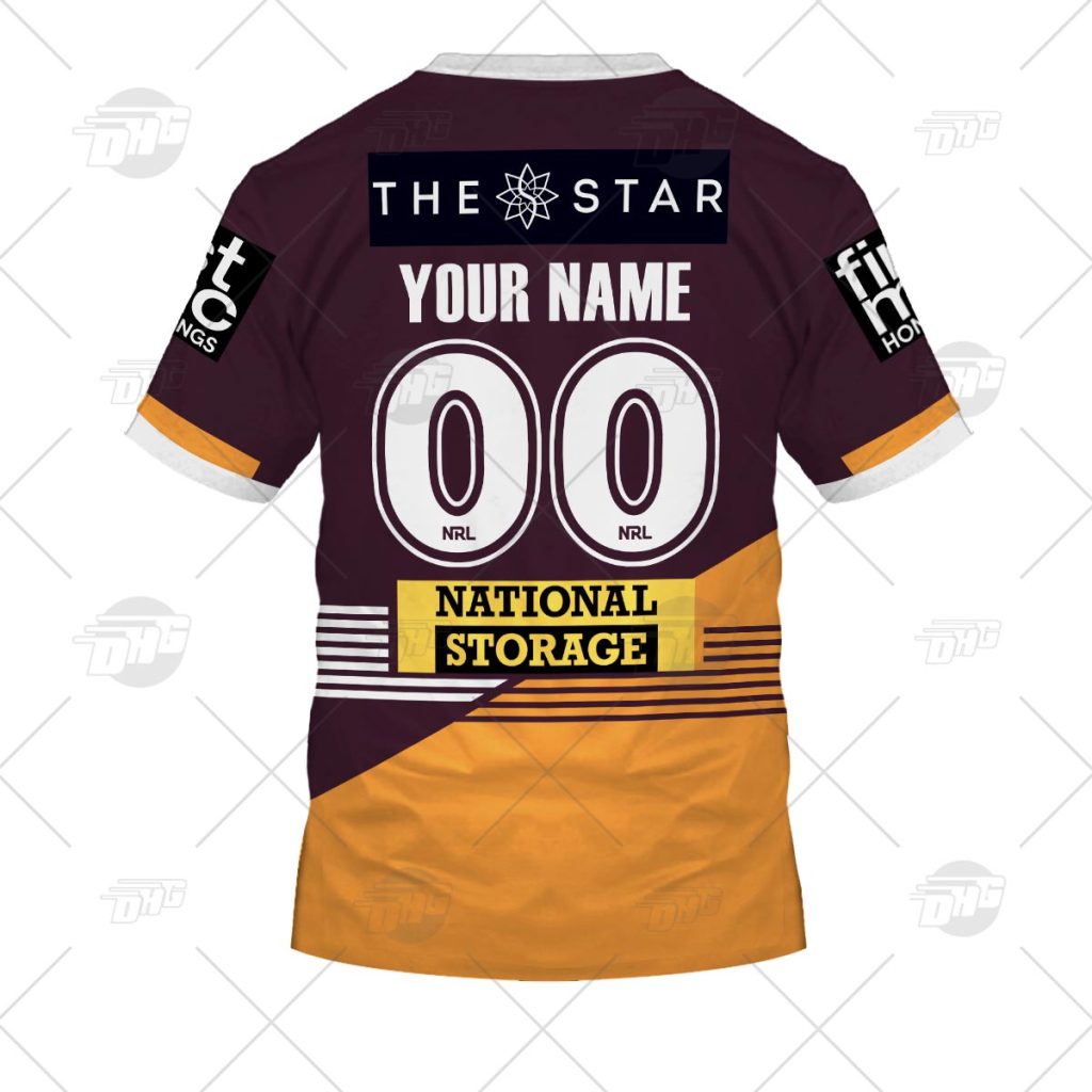 Personalised NRL Brisbane Broncos 2023 Home Jersey - OldSchoolThings ...