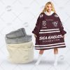 Personalised NRL Manly Warringah Sea Eagles Oodie 2023 Away Jersey