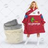 Personalised NRL Sydney Roosters Oodie 2023 Away Jersey