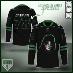 Personalized KISS The Solo Albums Catman Hockey Jersey
