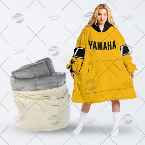 Vintage Yamaha Motocross MX dirt bikie Bob Hannah oodie blanket hoodie snuggie hoodies