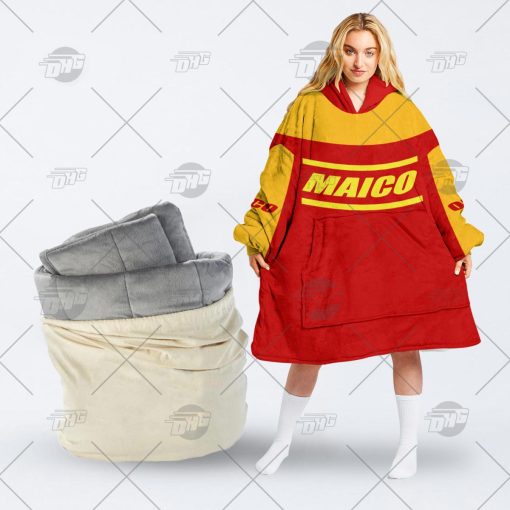 Vintage Maico Motocross MX Enduro dirt bike oodie blanket hoodie snuggie hoodies