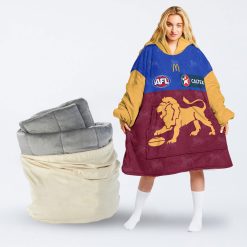 Personalise AFL Brisbane Lions 2023 Home Guernsey Oodie