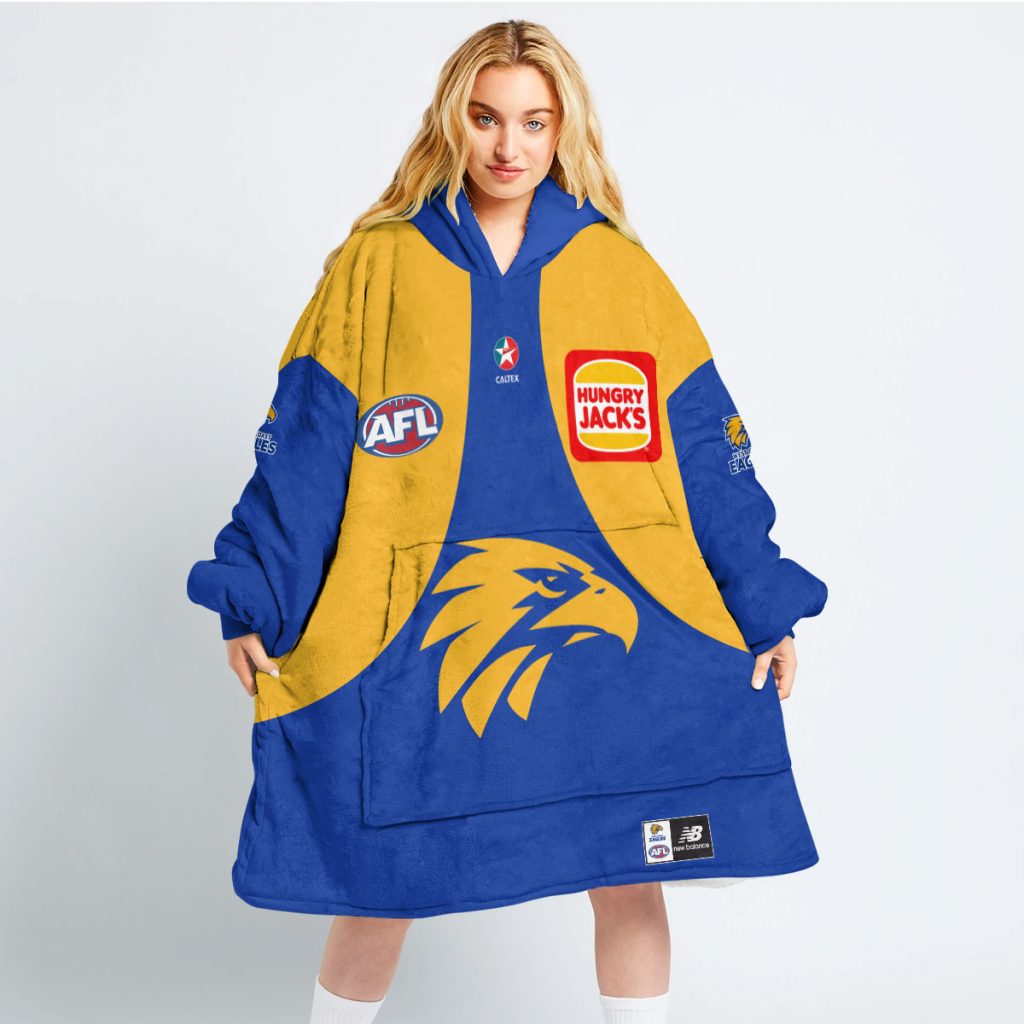 Personalise AFL West Coast Eagles 2023 Home Guernsey Oodie ...