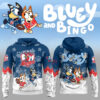 NRL St. George Illawarra Dragons Mixed Bluey and Bingo Hoodie T-shirt