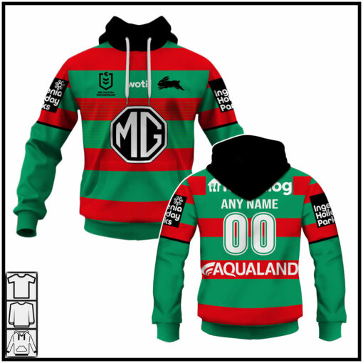 Personalised South Sydney Rabbitohs Home Jerseys NRL 2025 Hoodies T-shirts