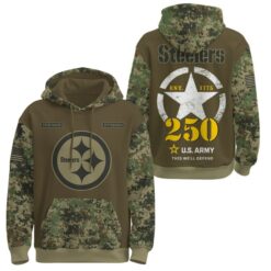 Personalized NFL x US Army 250th Birthday Camo Hoodie
